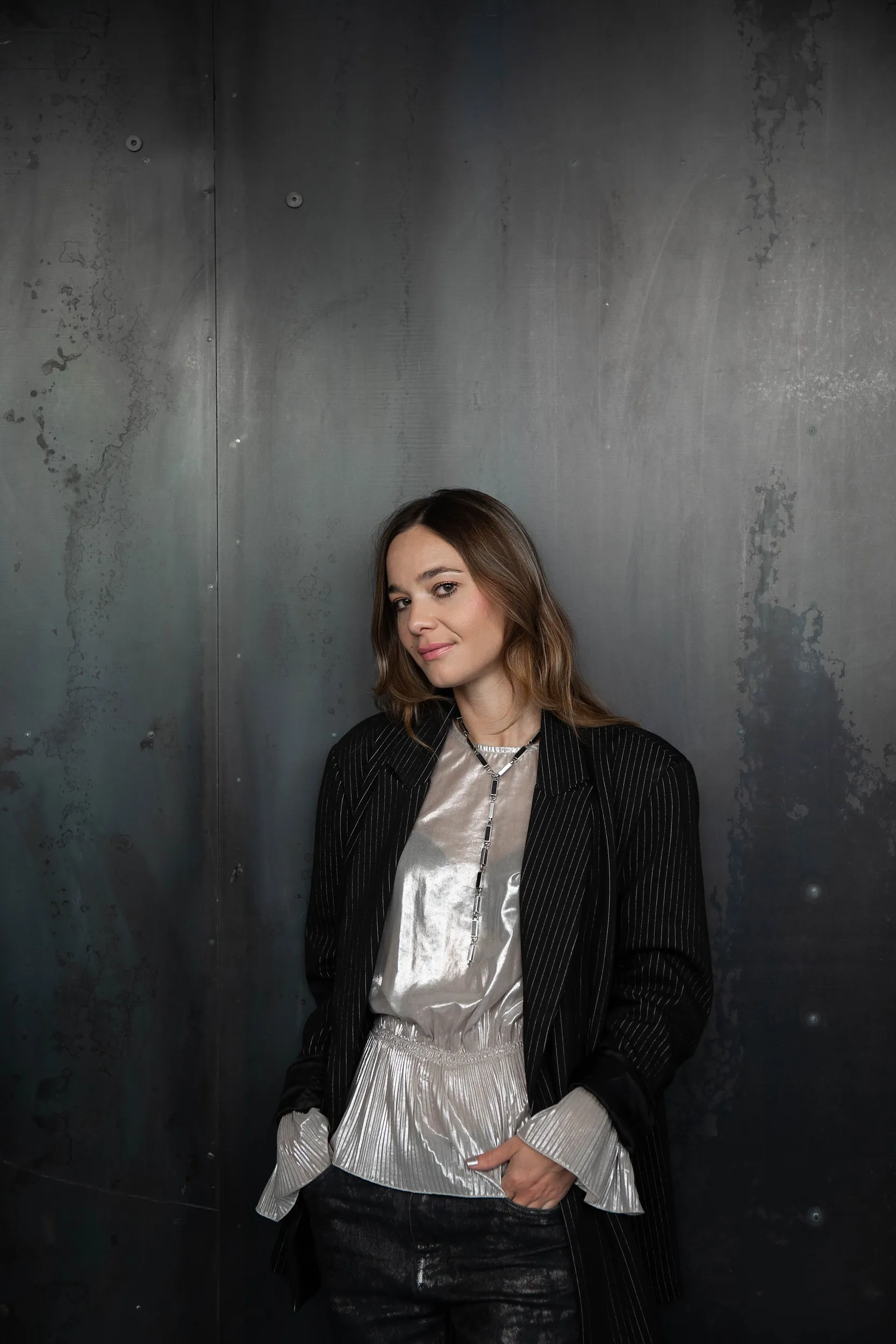 Alessandra Testori, architect, in her studio