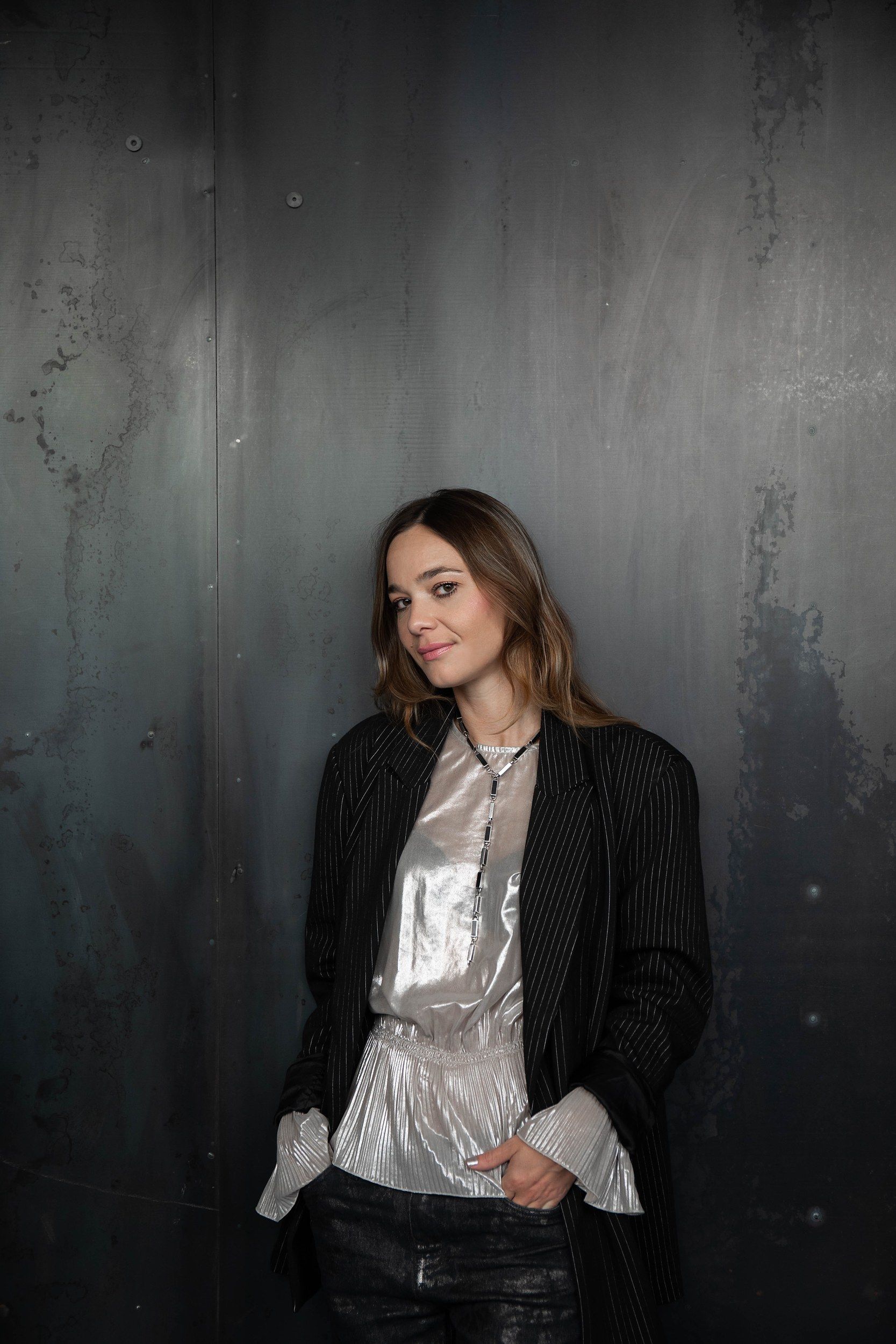 Alessandra Testori, architect, in her studio
